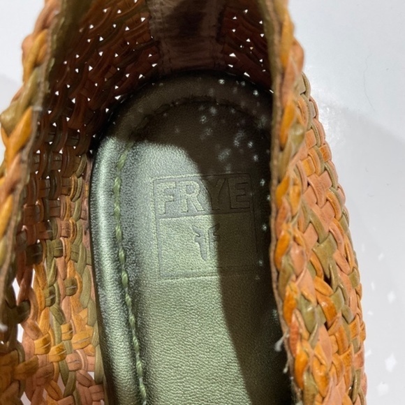 Frye Womens Malorie Woven Leaf Flats 11 - Picture 6 of 12